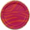 Pink Jungle 7" Orange & Pink Tiger Stripes Paper Snack Plates, 10ct. by Celebrate It™